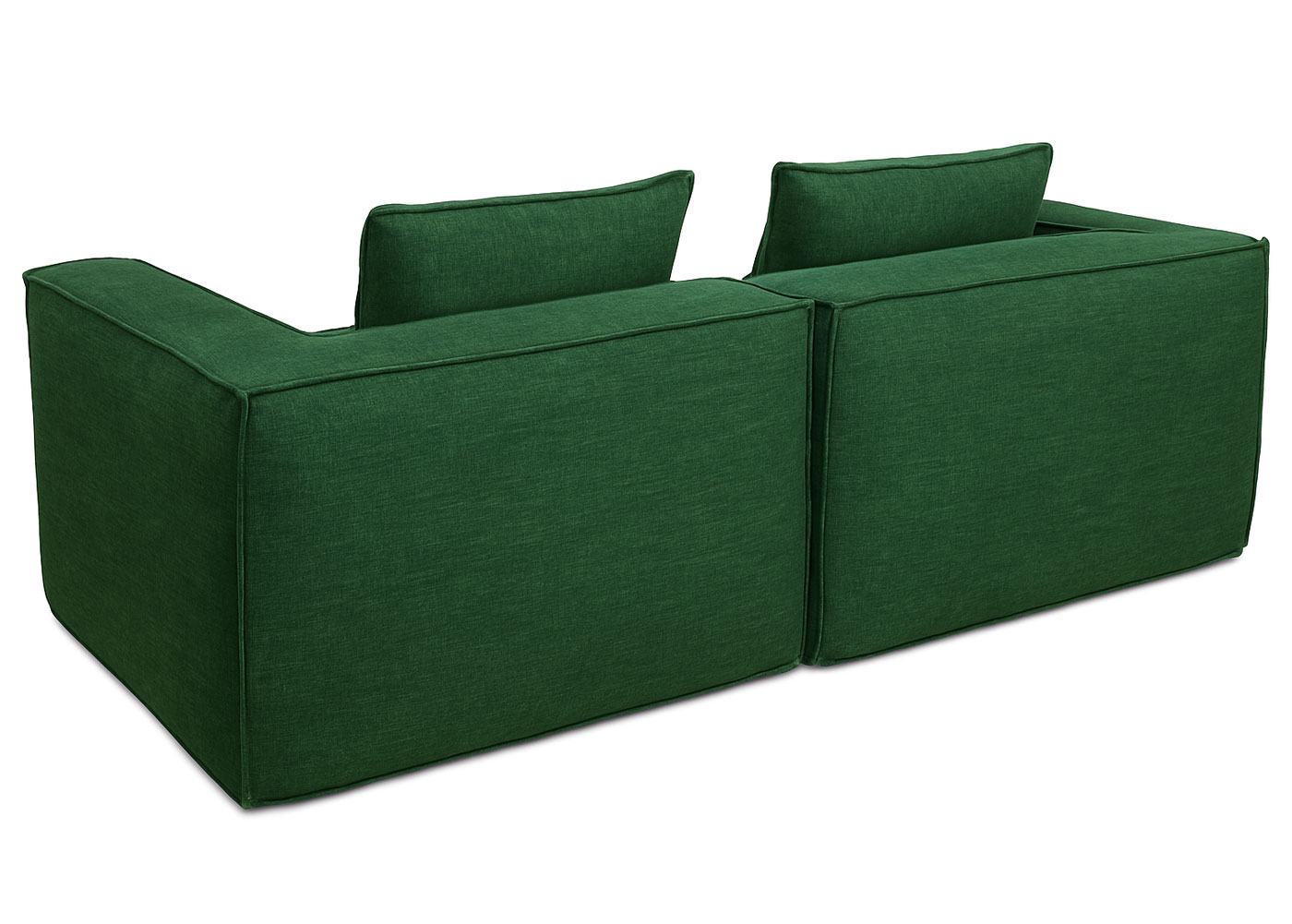  Sofa HWC-O54 grn, Eckelement von hinten