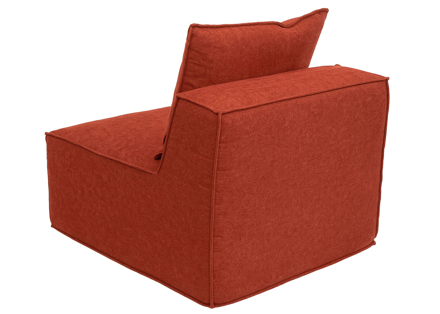 Sessel HWC-O54 terracotte, Sessel von hinten