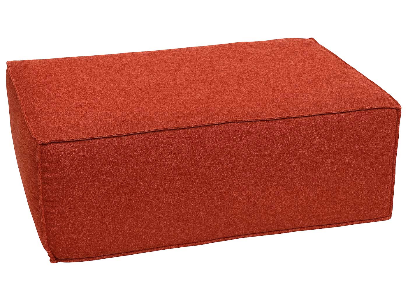 Ottomane HWC-O54 terracotta, Ottomane leicht schrg
