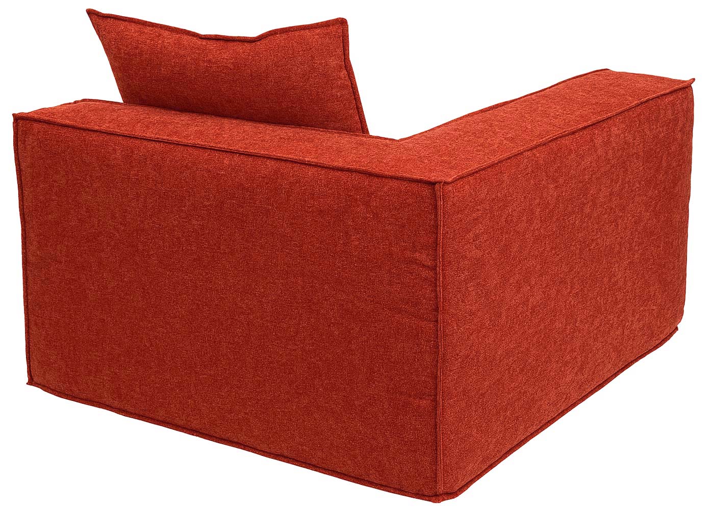 Sofa HWC-O54 terracotta, Eckelement von hinten