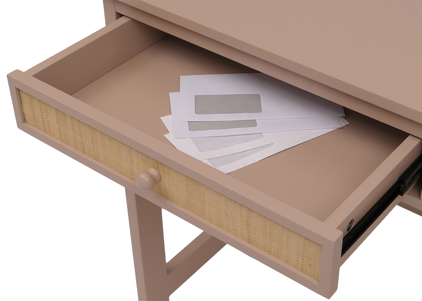 Schreibtisch HWC-O36 Detailansicht Schublade