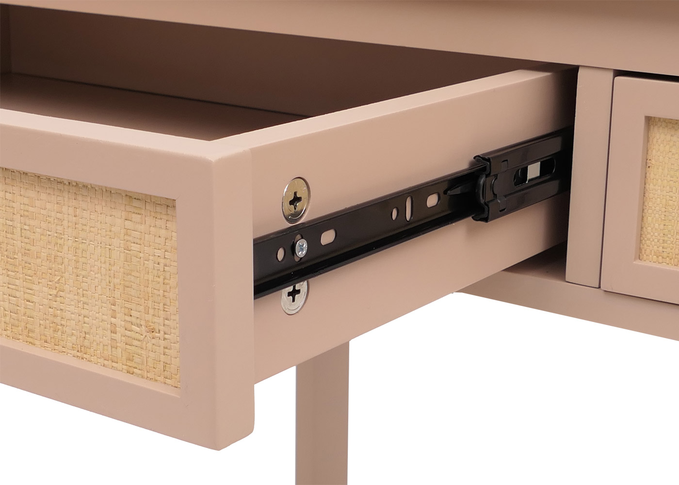 Schreibtisch HWC-O36 Detailansicht Schiene