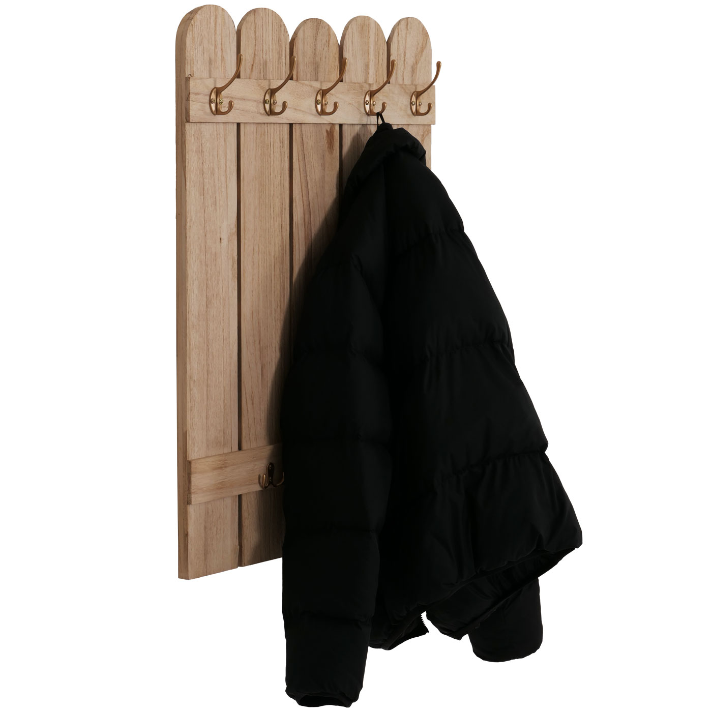 Wandgarderobe HWC-N95 Seitenansicht mit Jacke