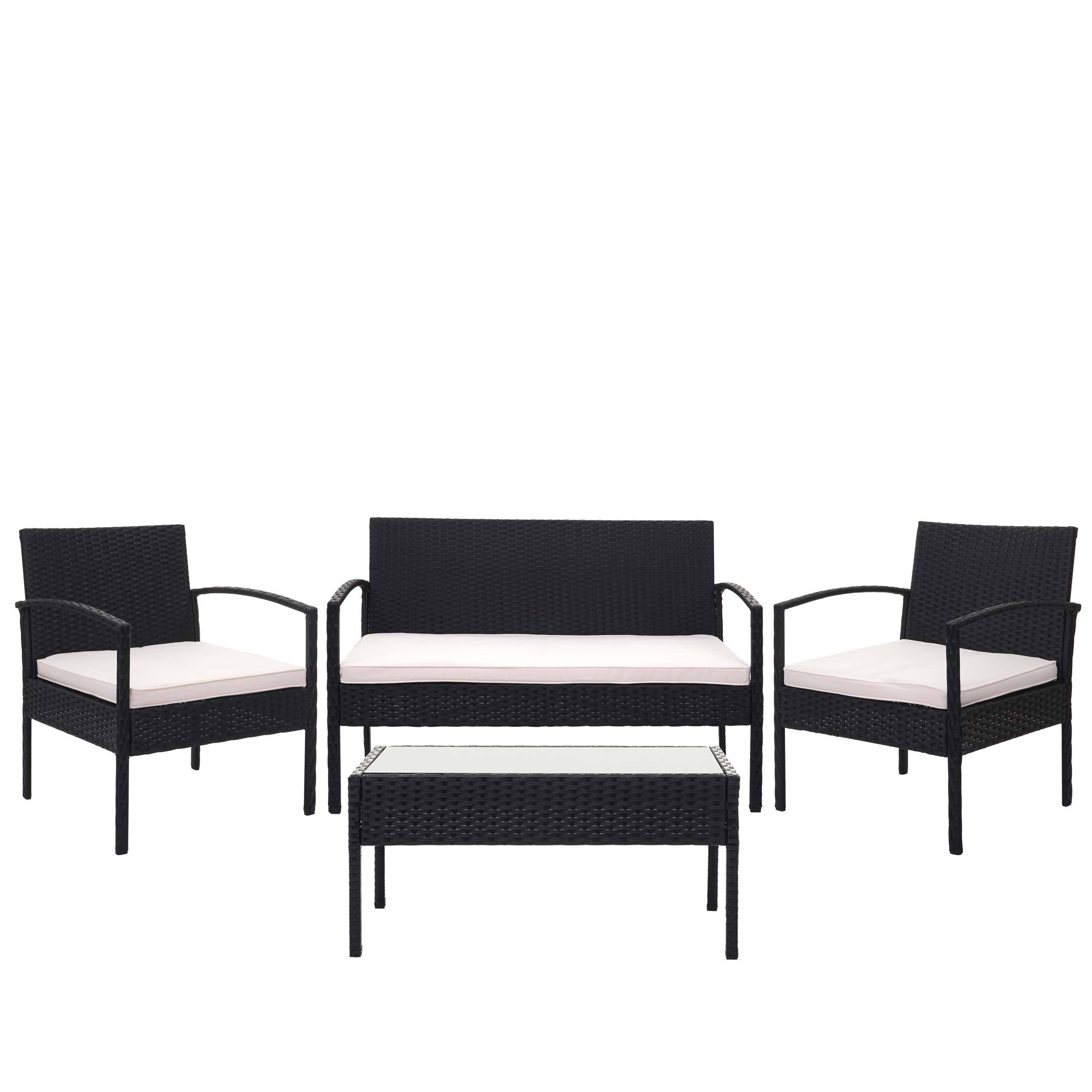 Poly-Rattan Garnitur HWC-F56, Balkon-/Garten-/Lounge-Set Sitzgruppe - Bild 13 von 17