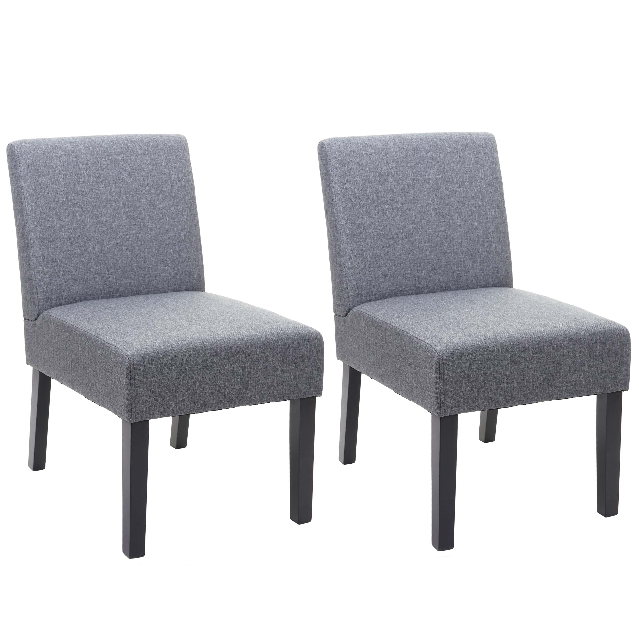 2er-Set Esszimmerstuhl HWC-F61, Stuhl Lounge-Stuhl, Stoff/Textil - Bild 13 von 17