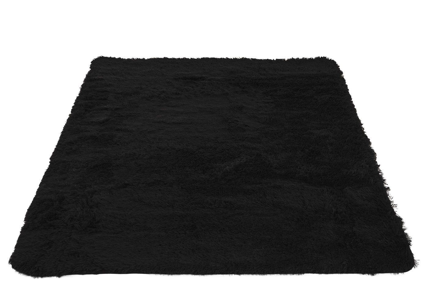 Teppich Antirutsch RUMBA einfarbig schwarz - Teppiche