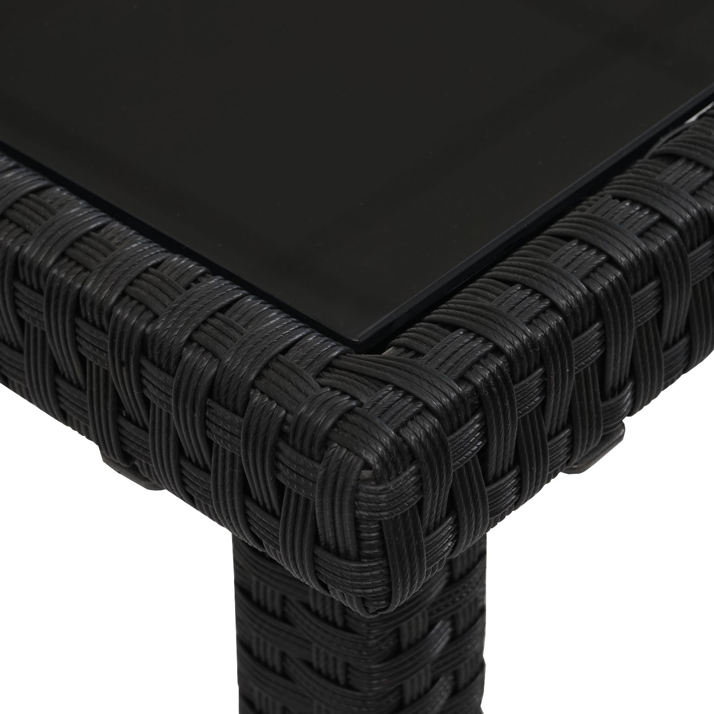 Poly-Rattan Tisch HWC-G19 Detail Tischplatte