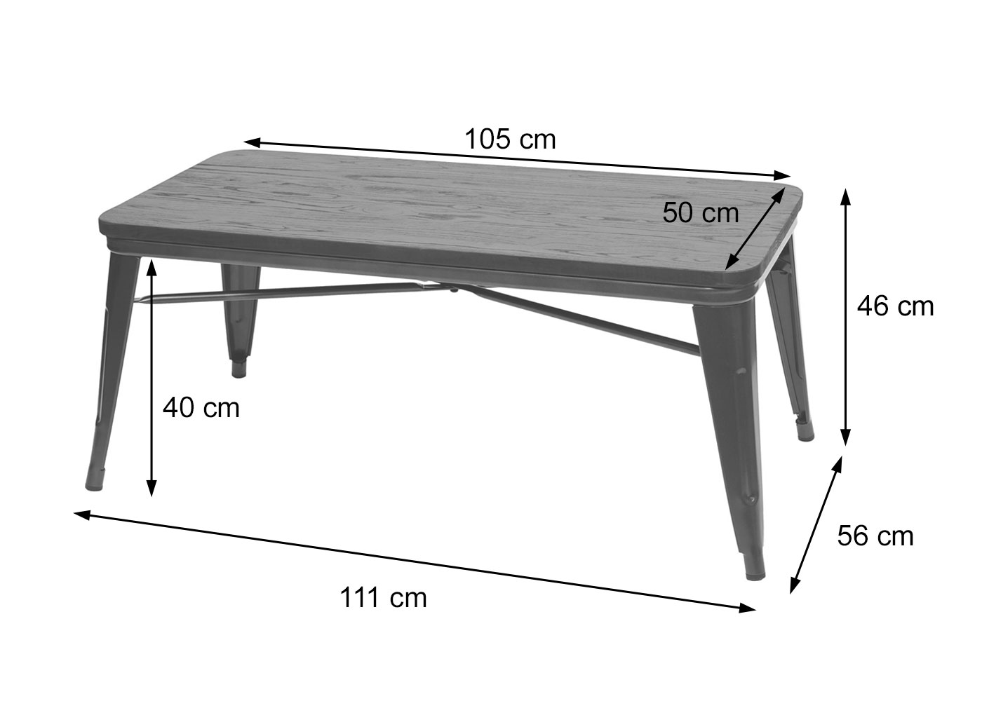 HWC-H10 Couchtisch Bemaungsbild