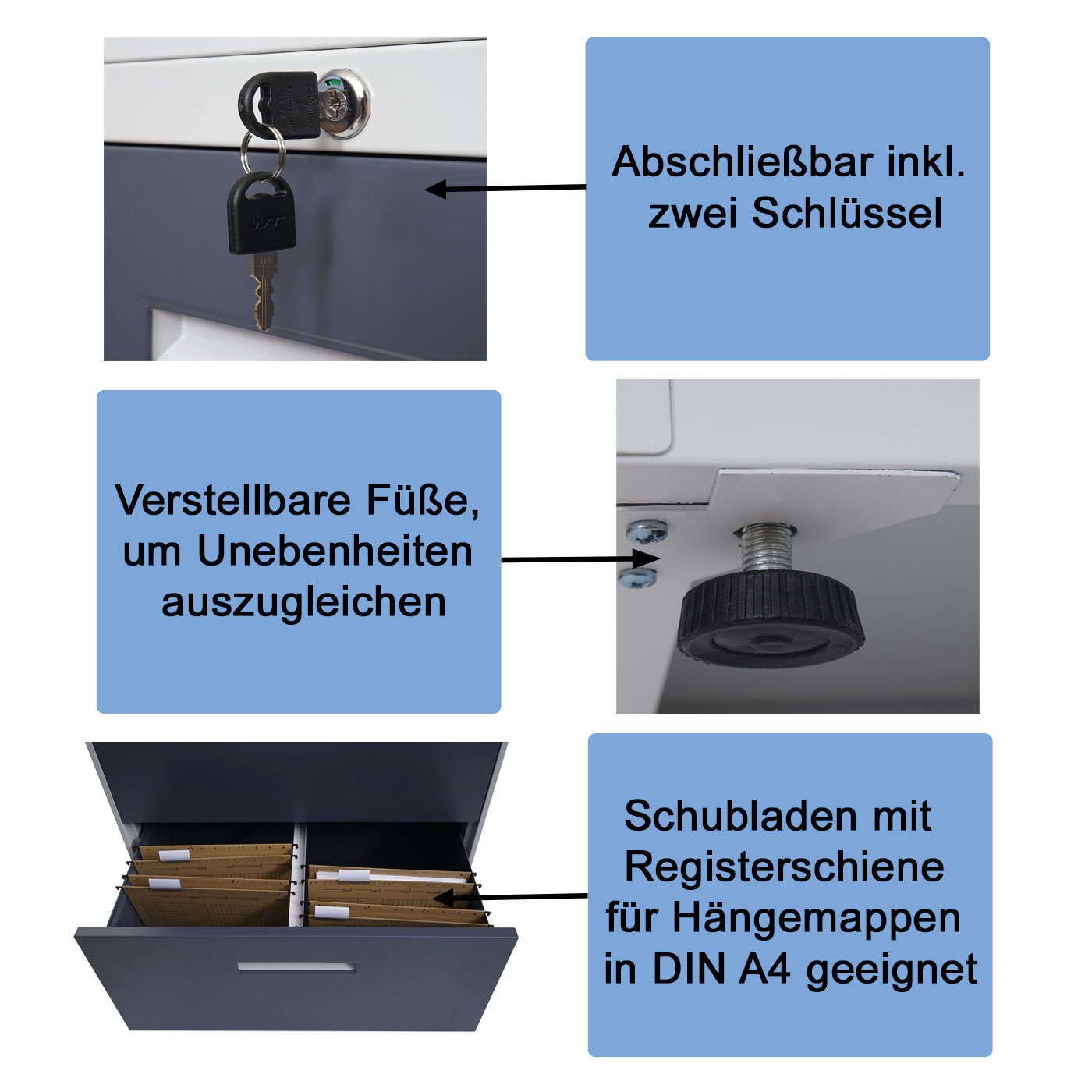 Hängeregisterschrank HWC-A10 Funktionsbild