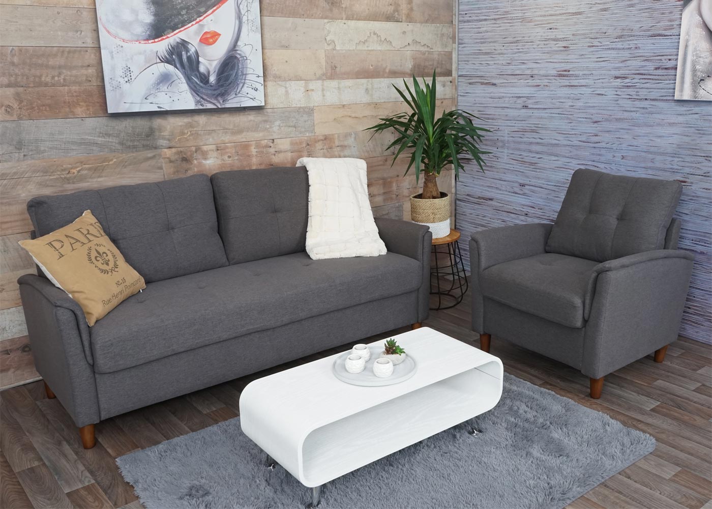 HWC-H23 3er Sofa Ambientebild