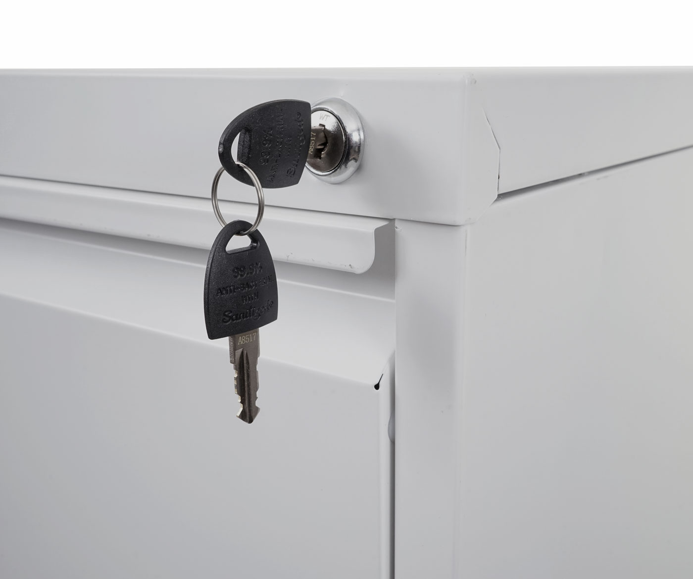 Aktenschrank HWC-H16 Detailansicht Abschließfunktion
