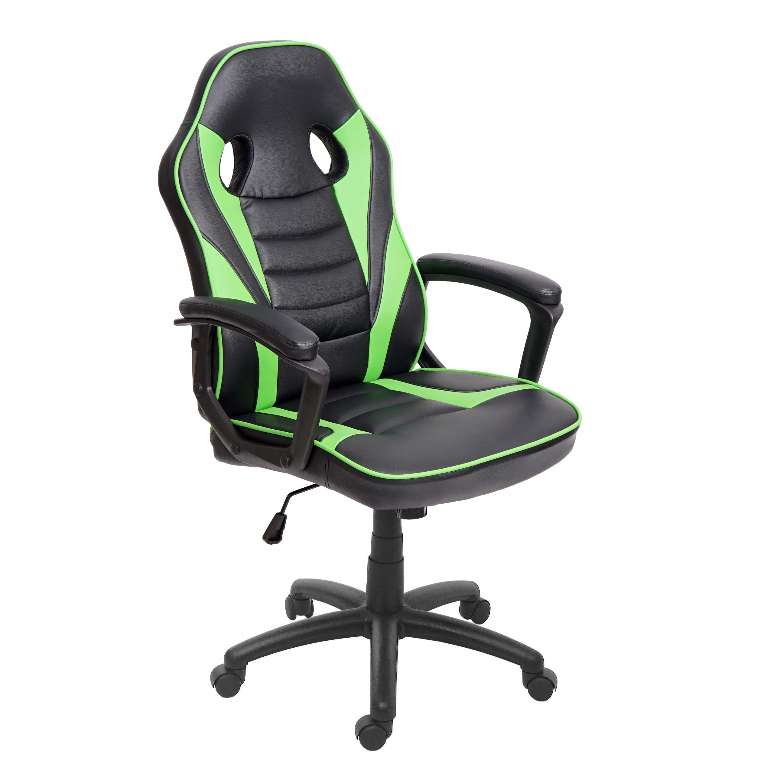 bürostuhl hwcf59 schreibtischstuhl drehstuhl racing chair gamingchair  kunstleder  schwarzgrün