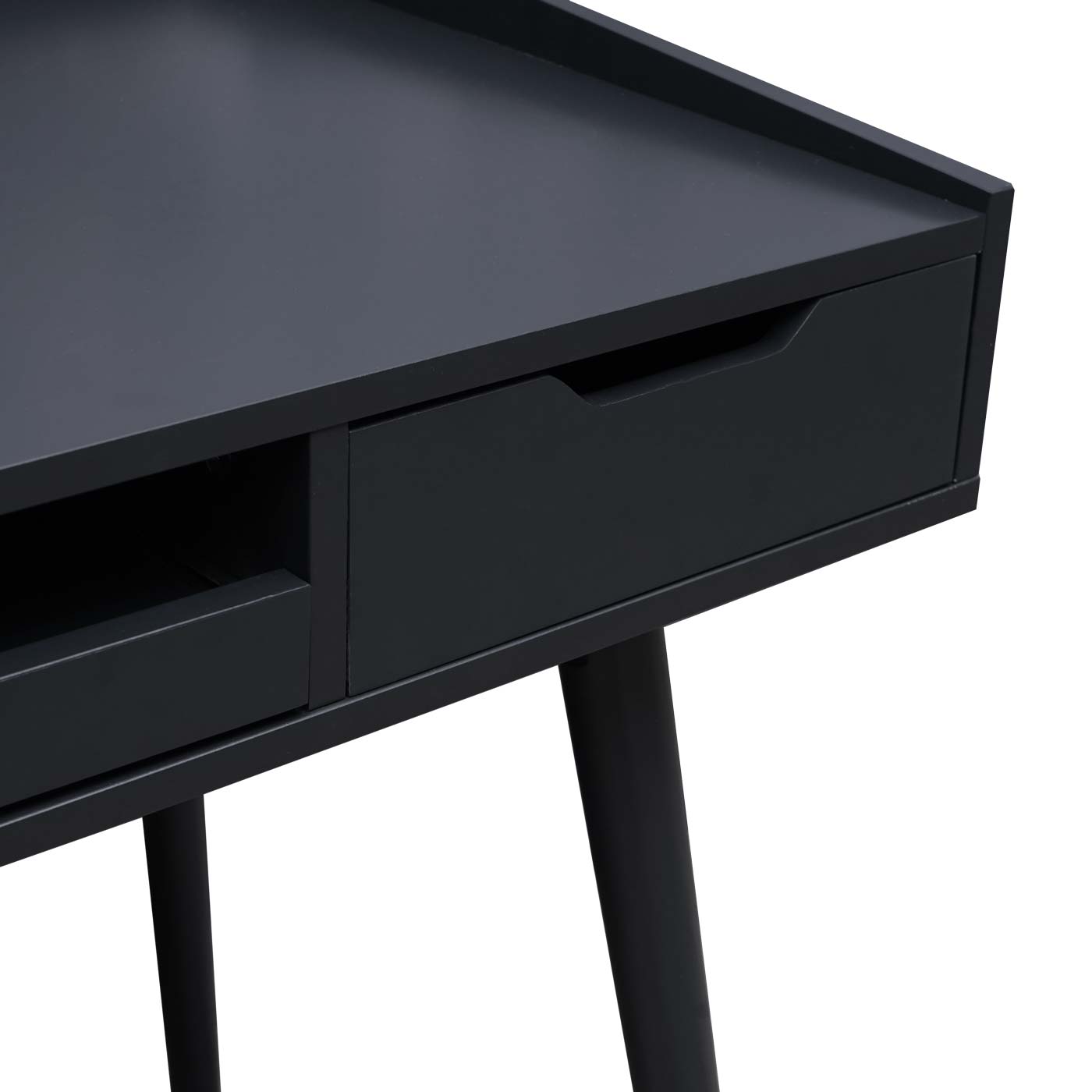 Schreibtisch HWC-A70b Detailansicht Schublade