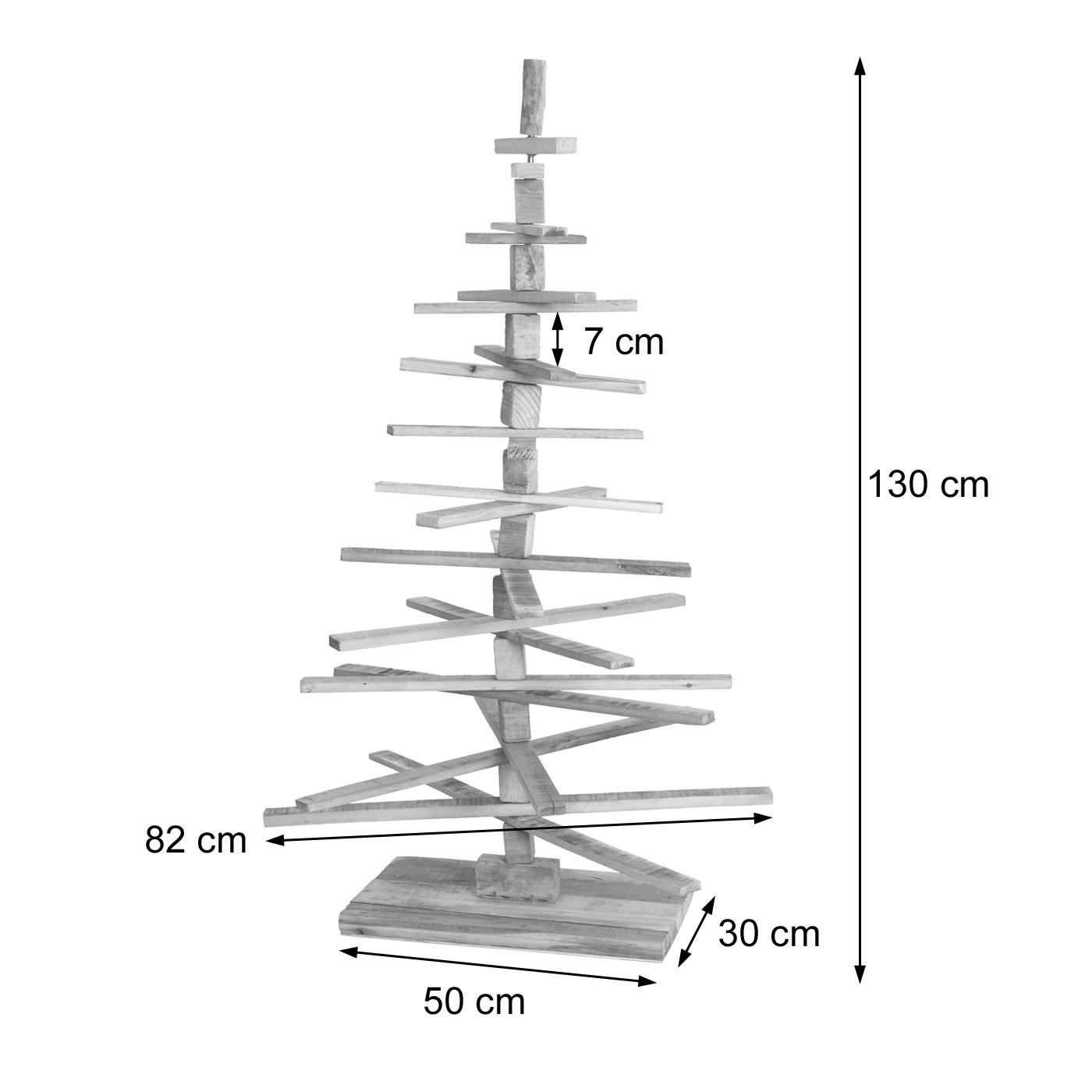 Deko-Weihnachtsbaum HWC-H77 Bemaungsbild