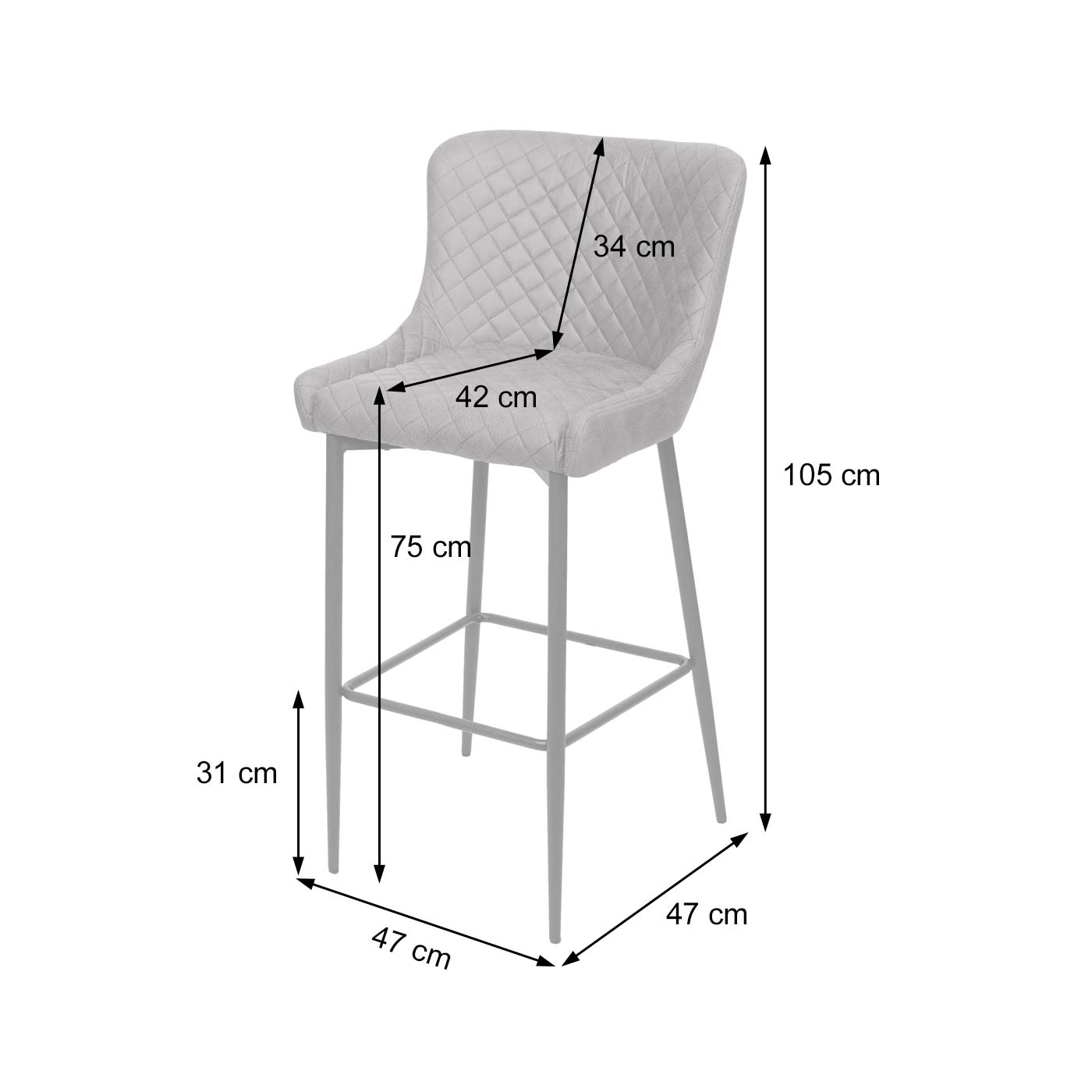 Barhocker HWC-H79 Bemaungsbild