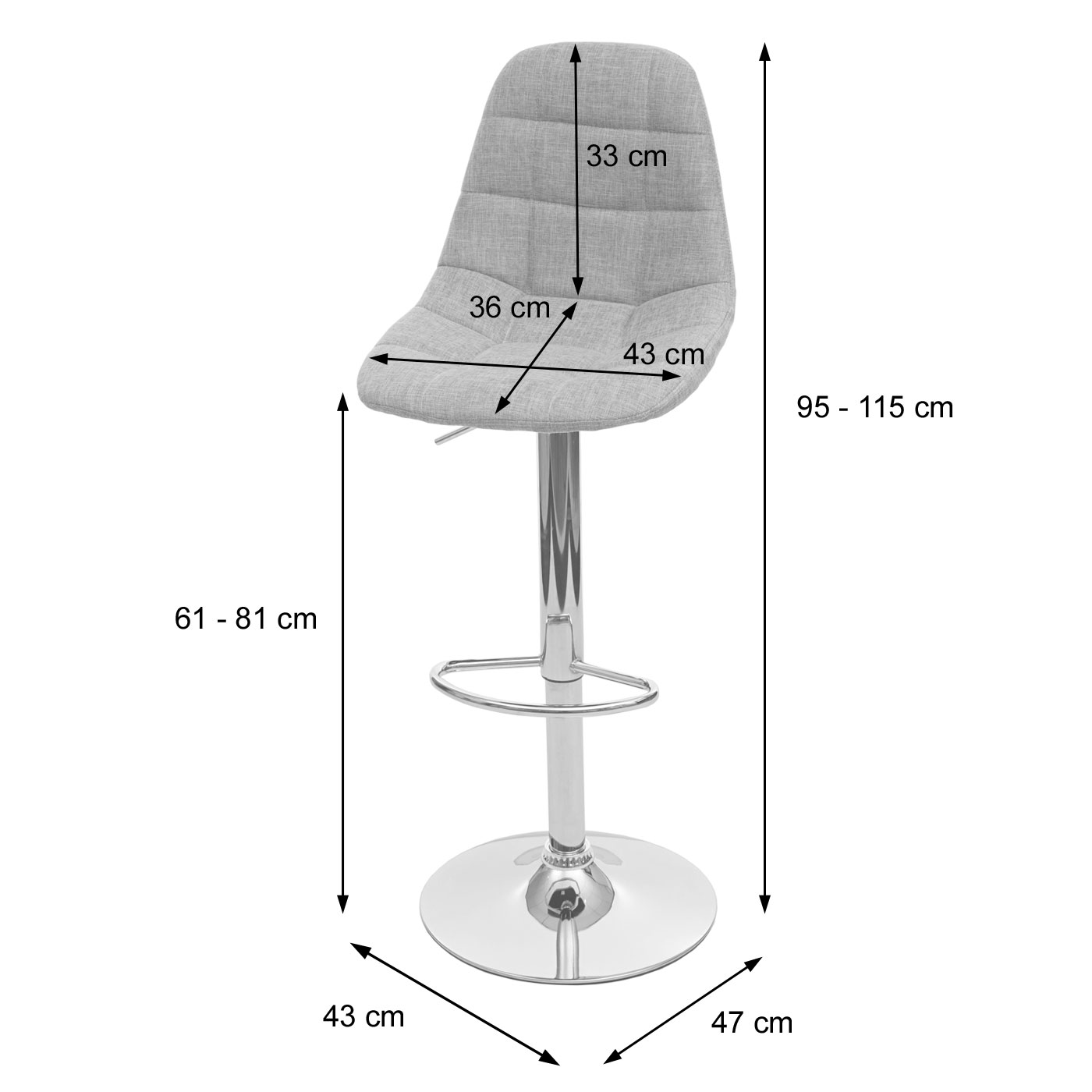 Barhocker HWC-A67 Bemaung