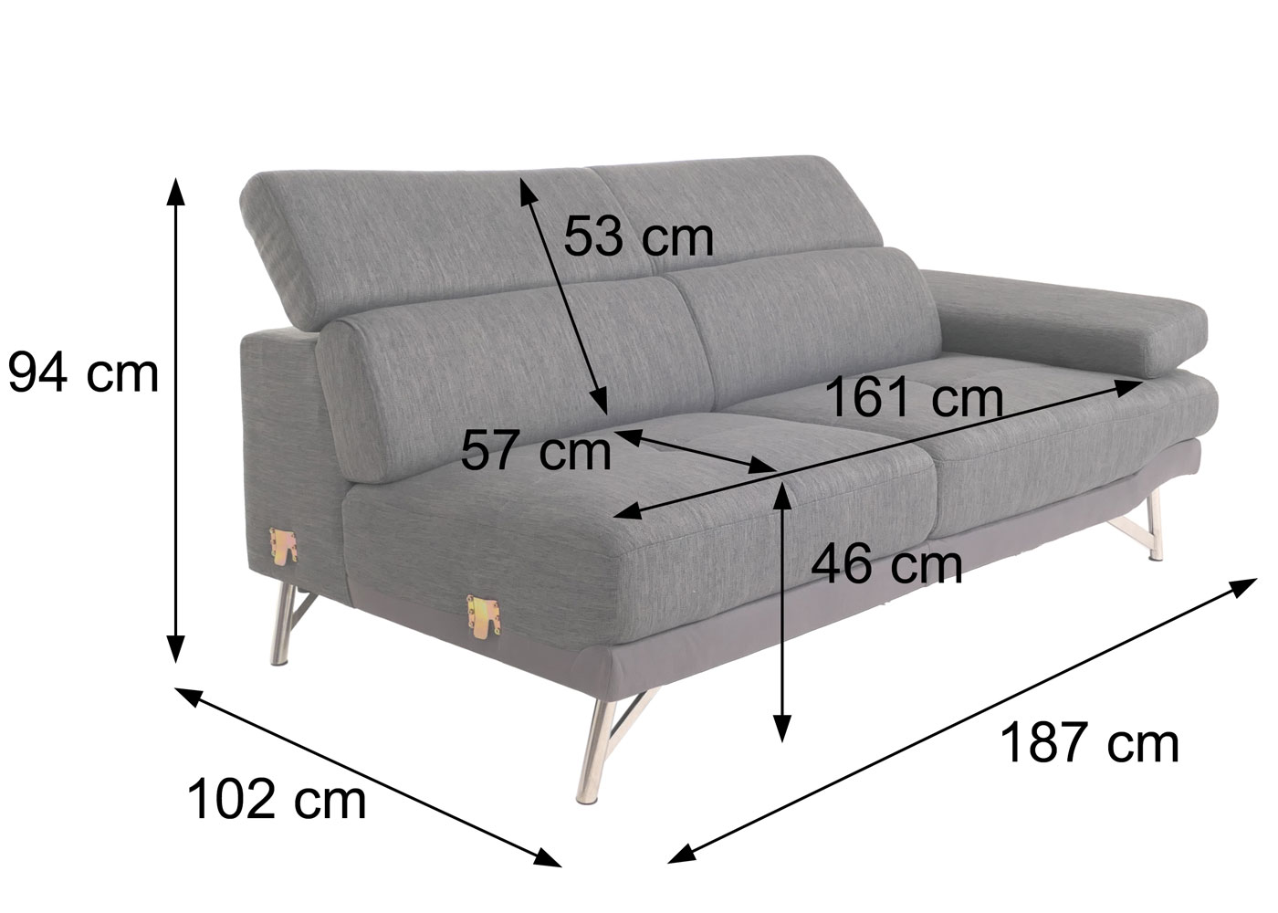 Sofa HWC-H92 Bemaungsbild