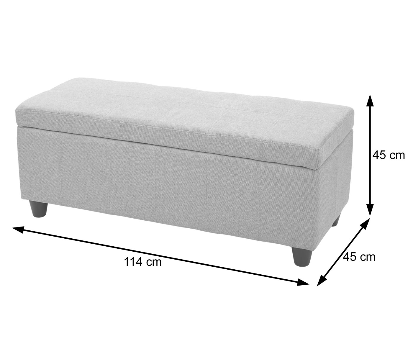 Il numero 1 del risparmio-ARHIS CASSAPANCA CONTENITORE IN FORMA ELLITTICA  80X40XH40CM DI COLORE GRIGIO