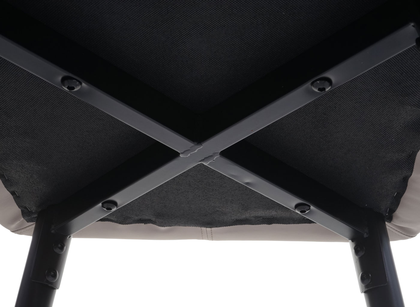 2x Barhocker HWC-H93 Detailansicht Unterseite Sitzflche
