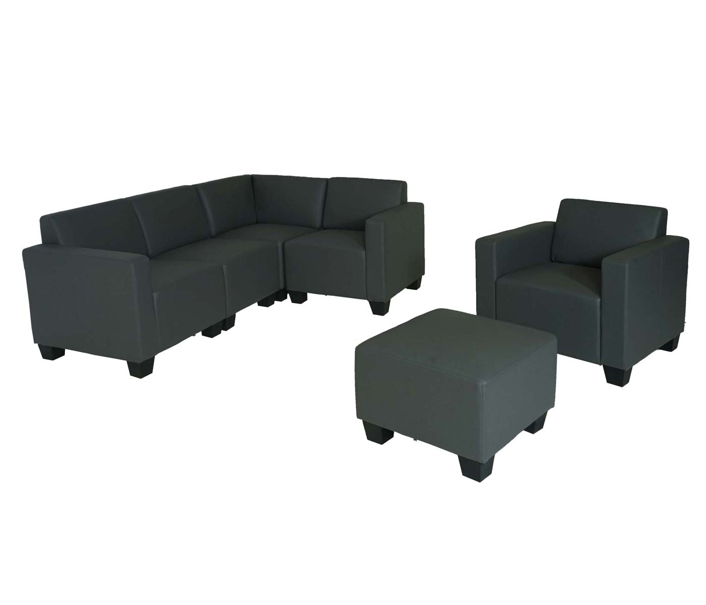 Modular Sofa-System Couch-Garnitur Lyon 4-1-1 Frontansicht