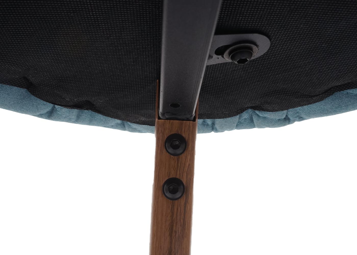 2x Barhocker HWC-D72 Detailansicht Unterseite Sitzflche