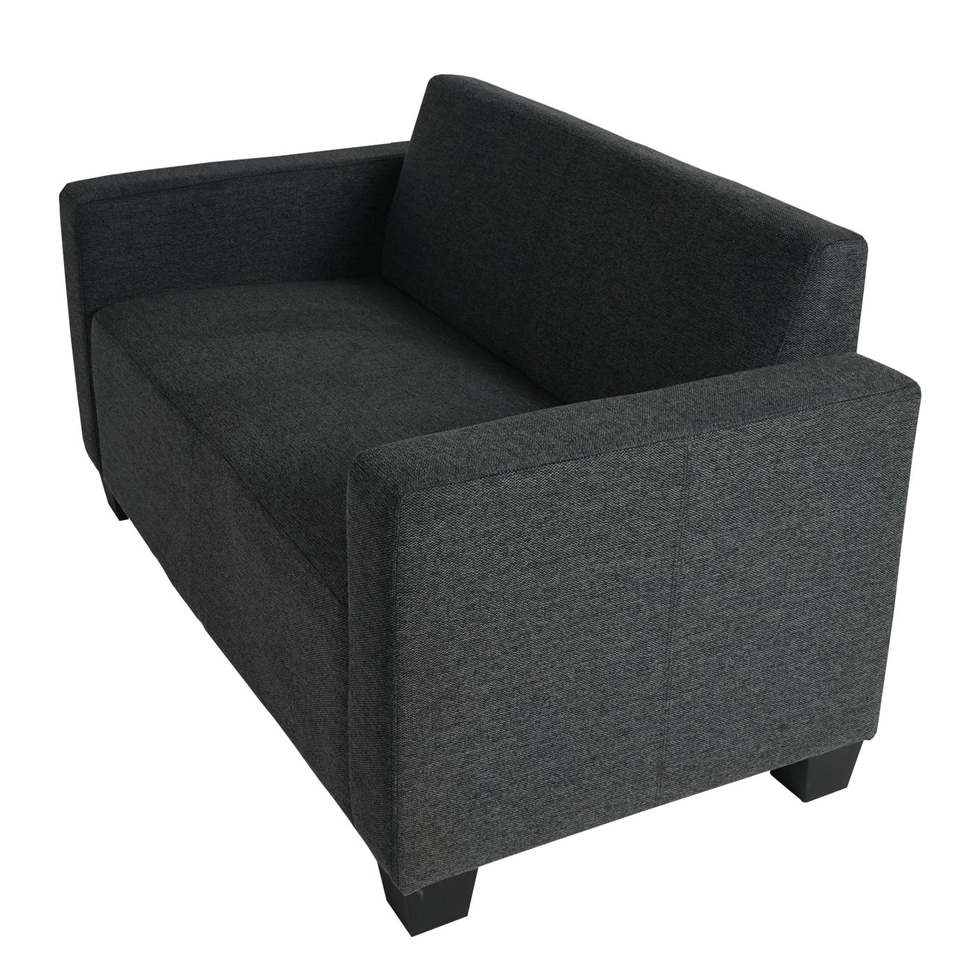 Sofa-Garnitur Couch-Garnitur 2x 2er Sofa Lyon leicht seitliche Ansicht