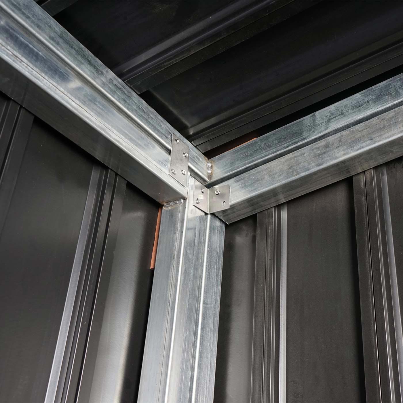 Mlltonnenverkleidung HWC-J29 Detail innen Gestell
