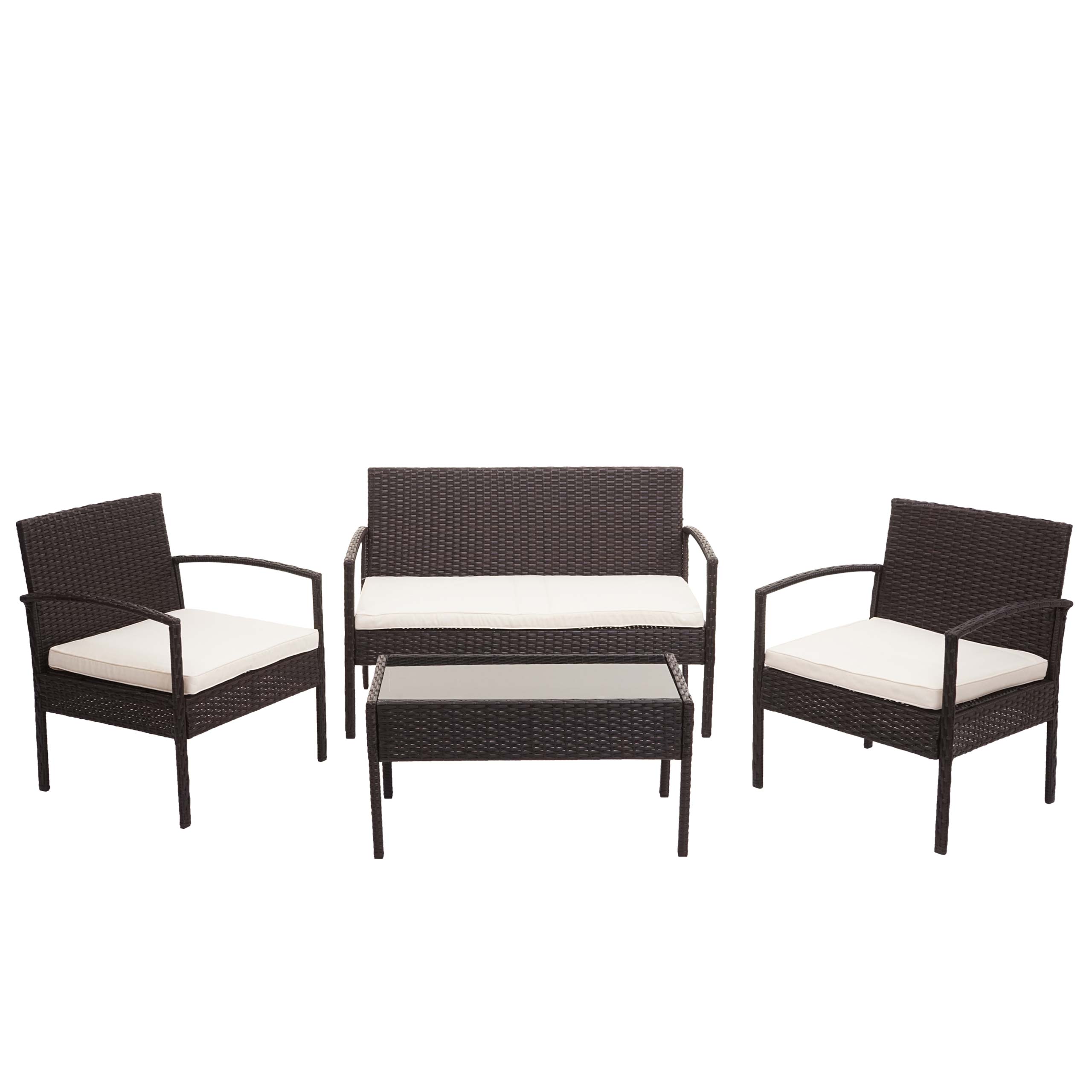Poly-Rattan Garnitur HWC-F56, Balkon-/Garten-/Lounge-Set Sitzgruppe - Bild 14 von 17