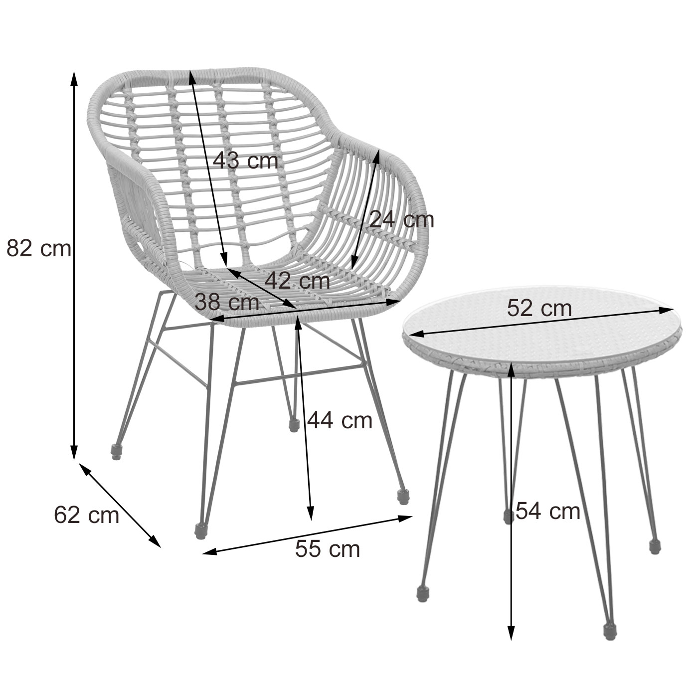 Poly-Rattan Garnitur HWC-G17 Bemaungsbild