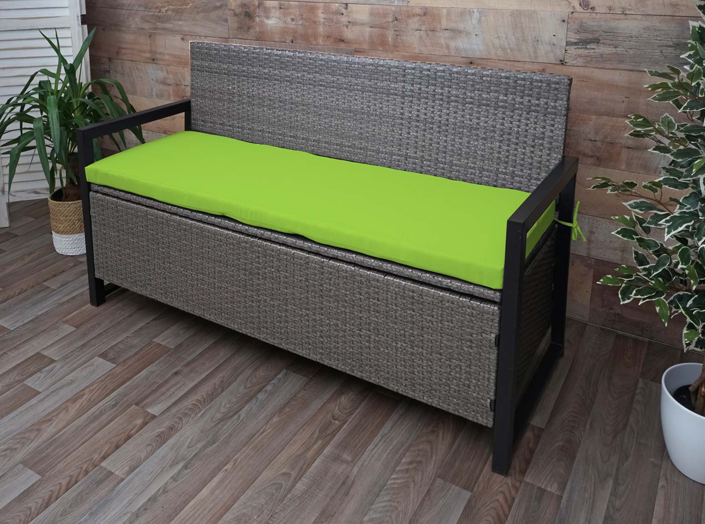 Poly-Rattan 3er Sitzbank HWC-F39 Ambiente