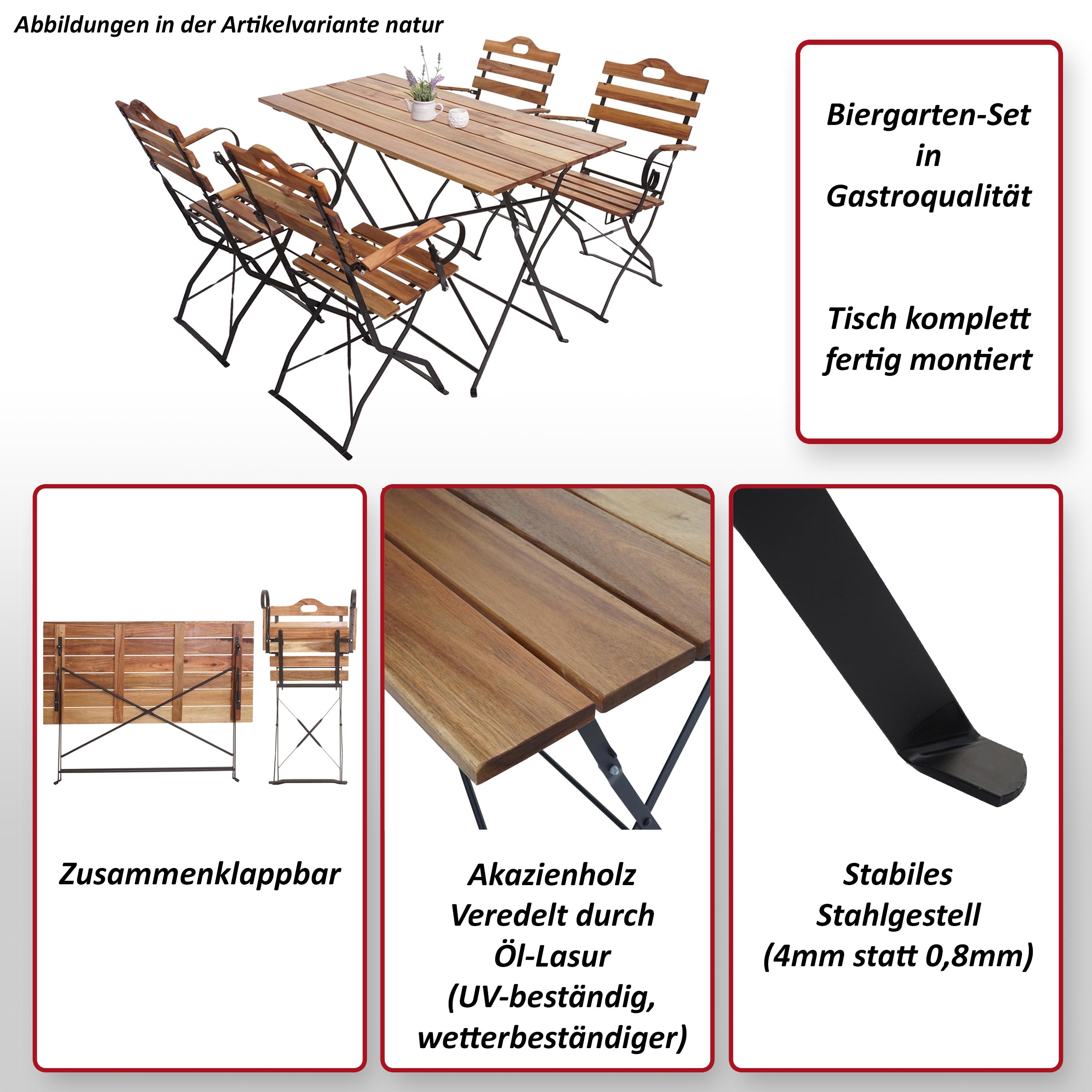 Biergartensset HWC-J40 Funktionsbild