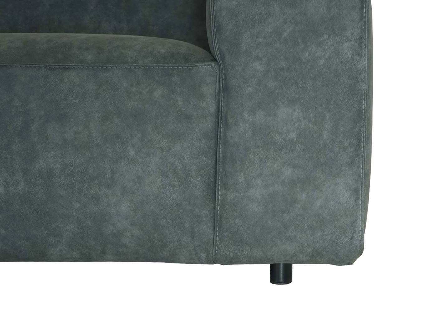 HWC-J59 Ecksofa mit Ottomane Detail Fuß