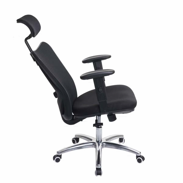 Bürostuhl HWC-J86, Schreibtischstuhl, ergonomisch, verstellbare  Lordosenstütze 150kg belastbar ~ ohne Fußstütze, grau von Heute-Wohnen
