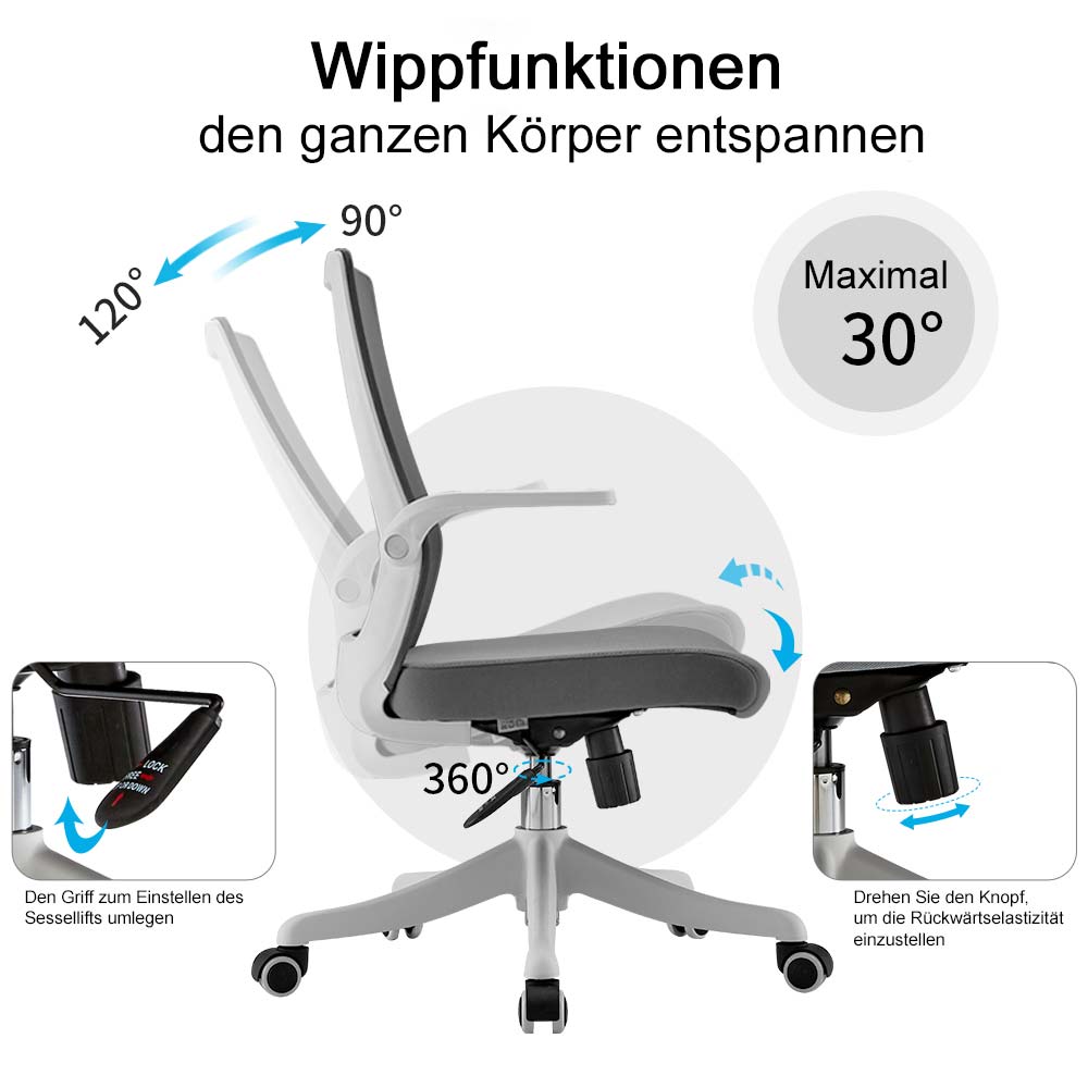 Brostuhl HWC-J88 Bullet-Bild Wippfunktion