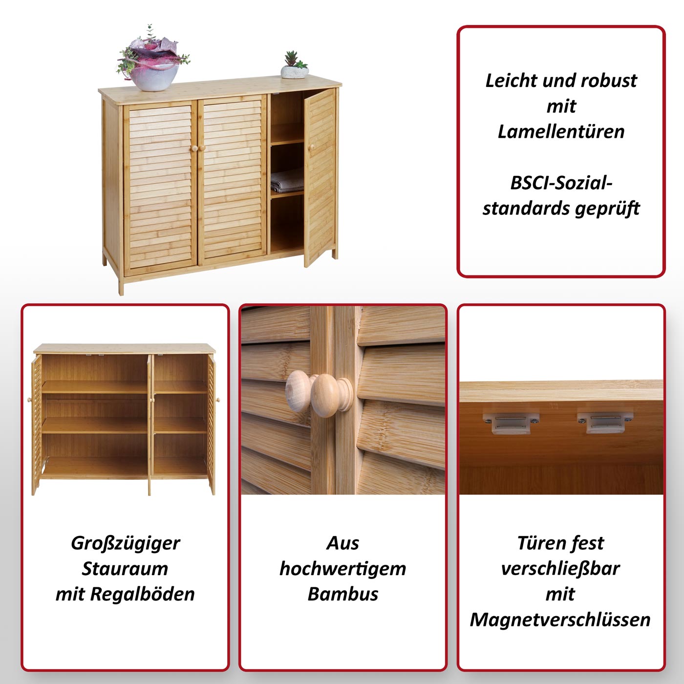 Badezimmerschrank HWC-B18 Funktionsbild