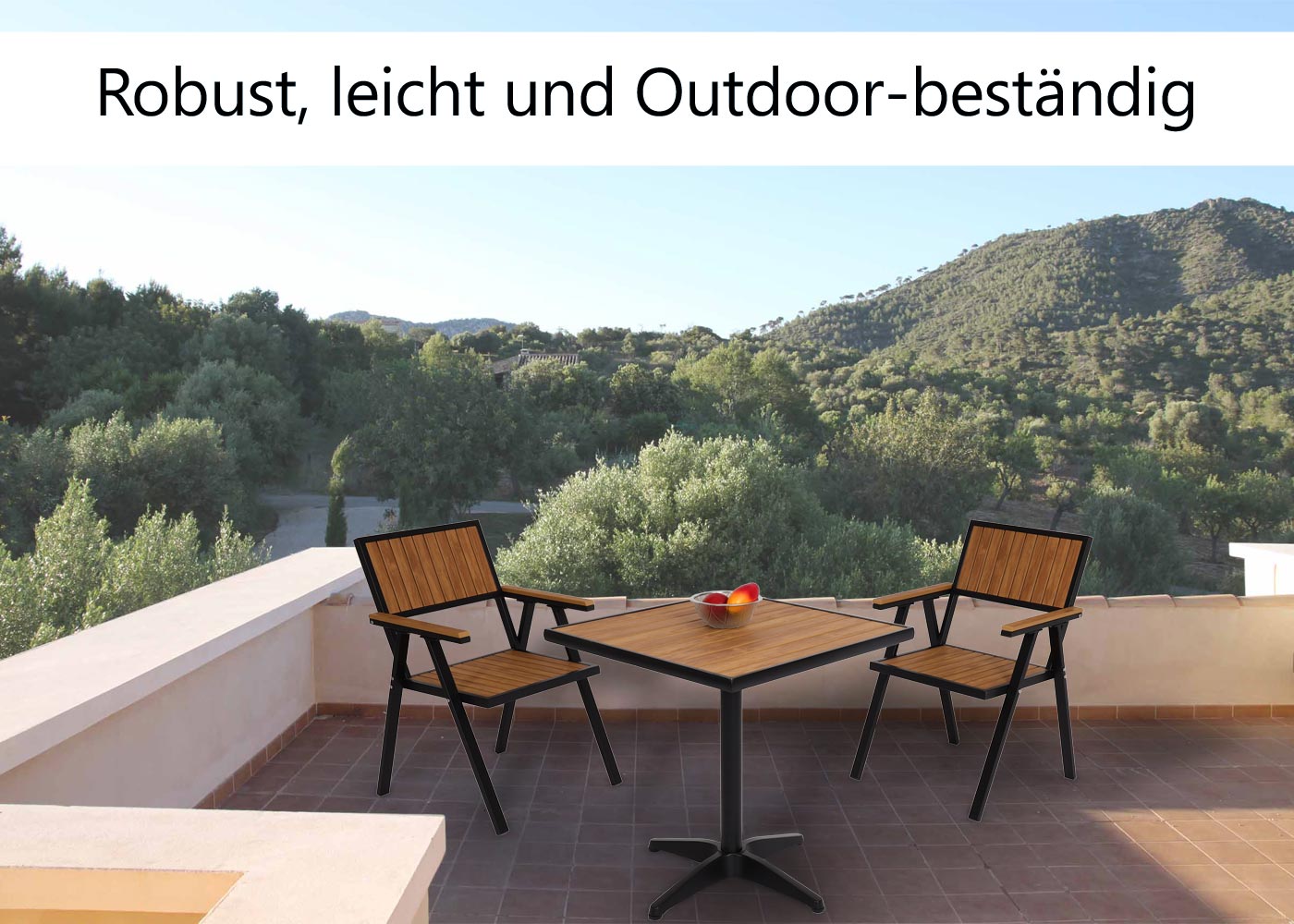 HWC-J95 Gartenstuhl Ambiente-Bild