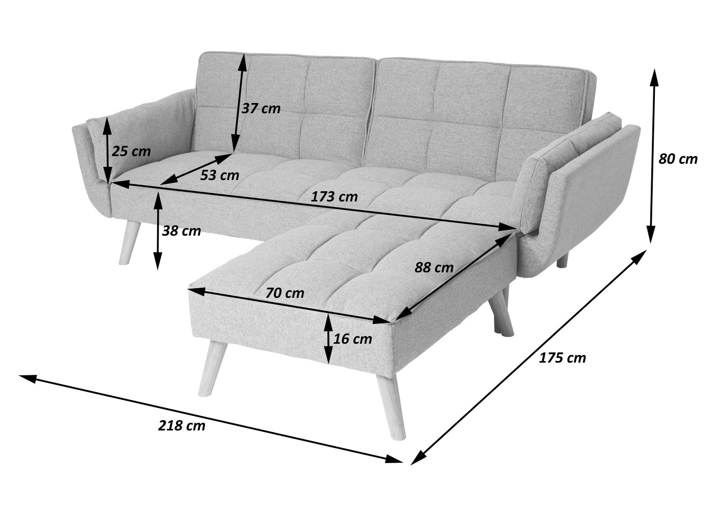 Sofa HWC-K18,Bemaungsbild