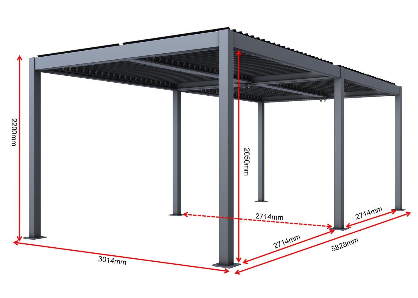 HWC-L46 Pergola Bemaungsbild