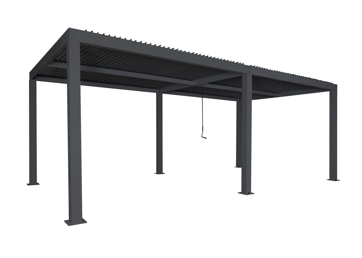 HWC-L46 Pergola Frontansicht schrg