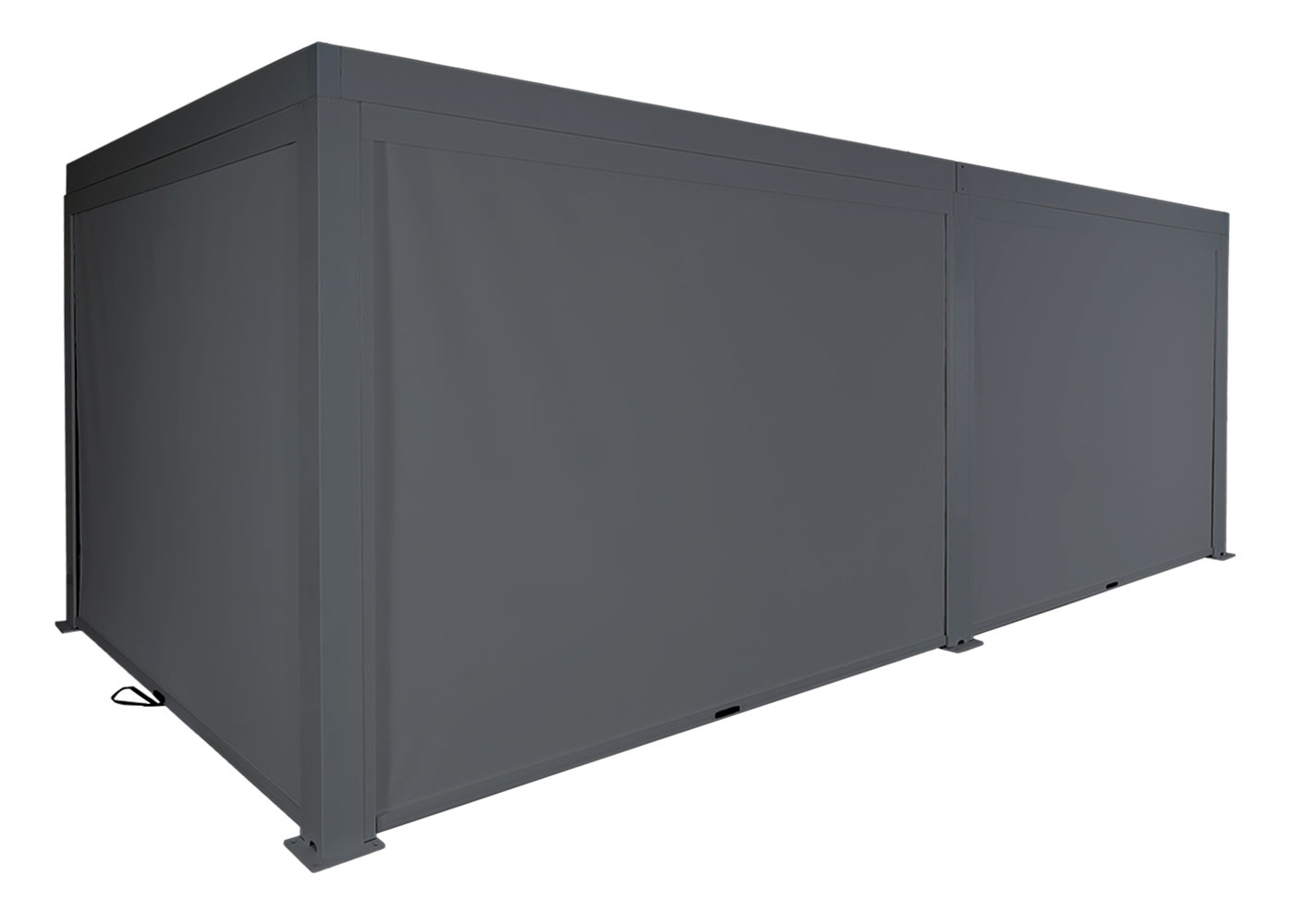 HWC-L46 Pergola 3x6m Seitenansicht