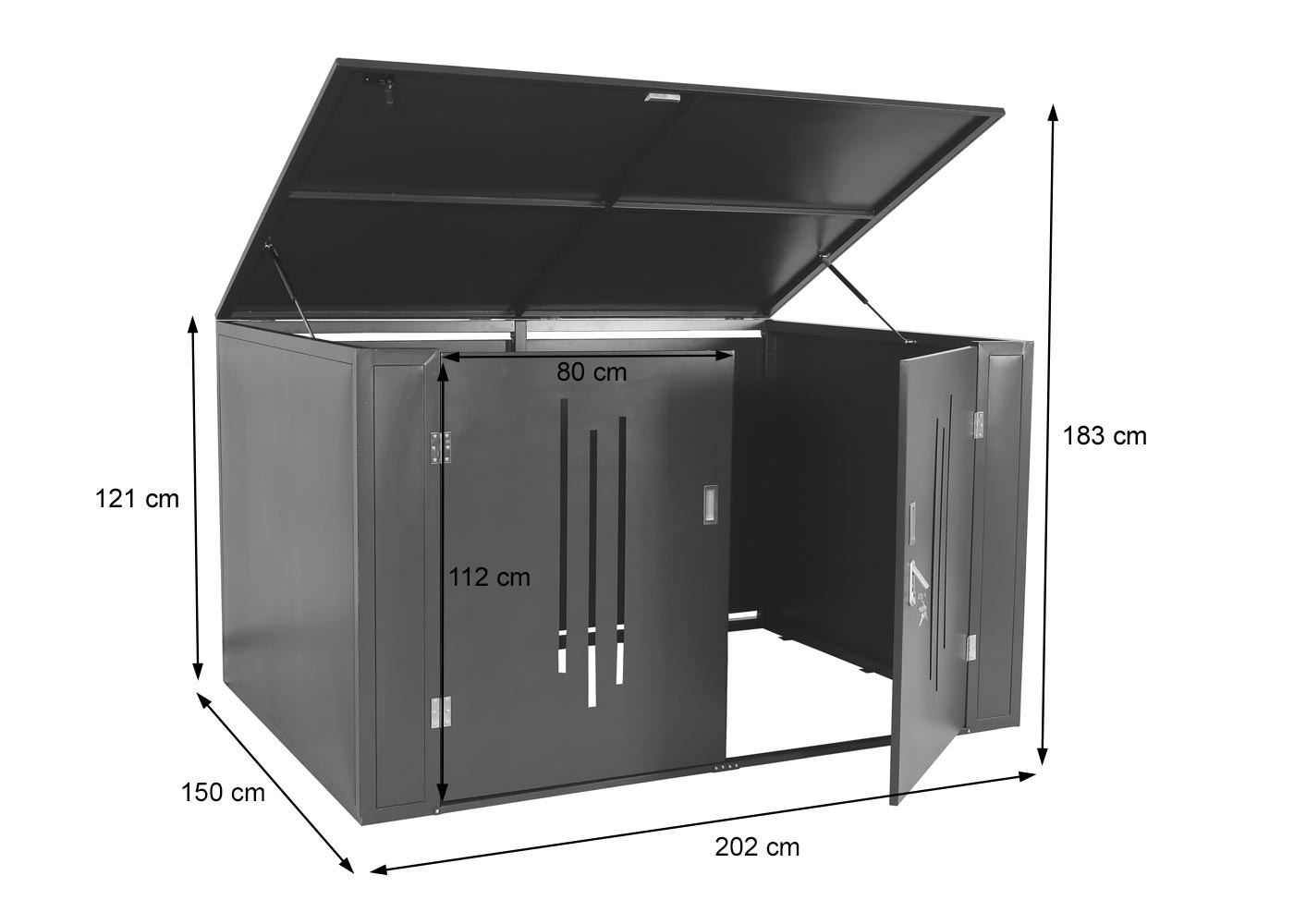 4er-Fahrradgarage HWC-K64 BEmaungsbild