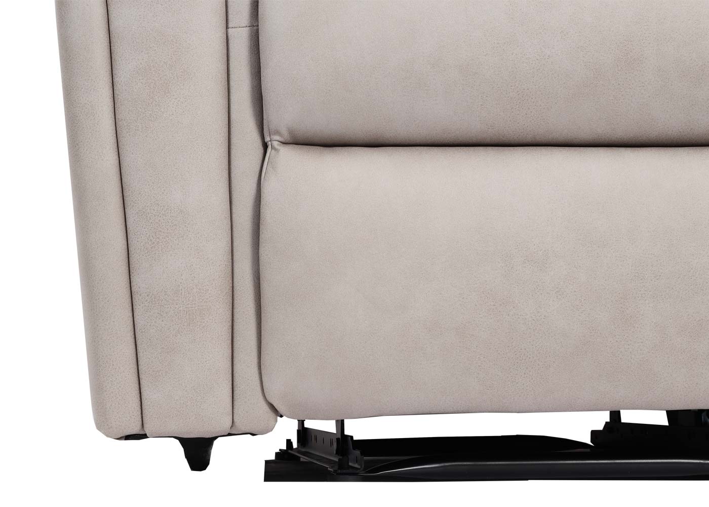 2er Kinosessel HWC-K17, Relaxsessel Fernsehsessel Sofa, Nosagfederung  Getränkehalter Fach ~ Stoff/Textil hellgrau von Heute-Wohnen