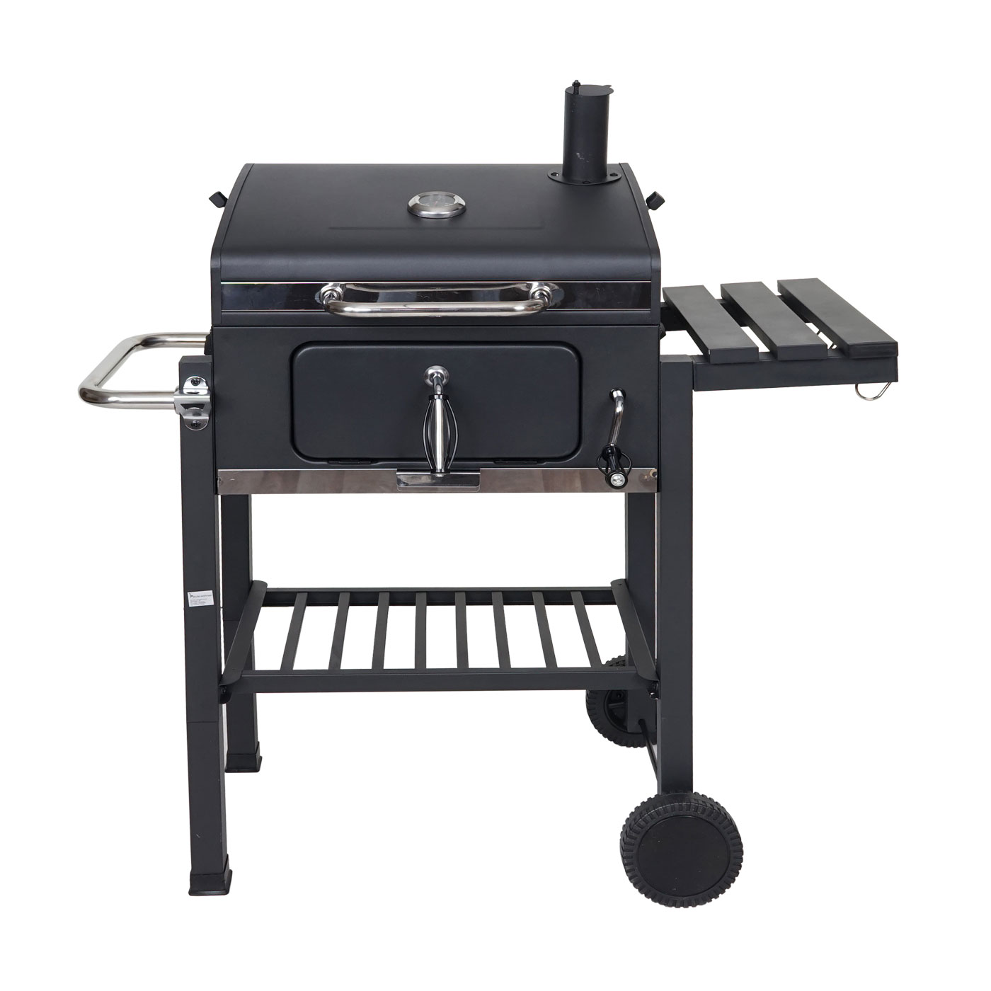 Grillwagen HWC-K93, Holzkohlegrill Standgrill Barbecue BBQ Gartengrill mit  Deckel Ablagen, Stahl, 110x100x51cm schwarz von Heute-Wohnen