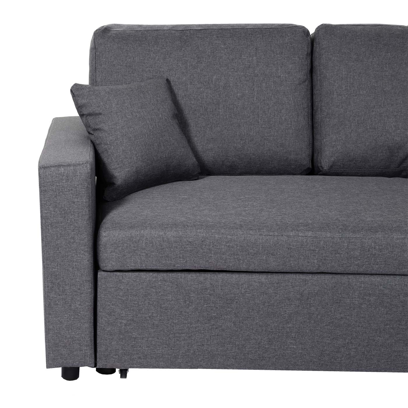 Ecksofa mit Bettkasten HWC-L17 Detailansicht Couchteil