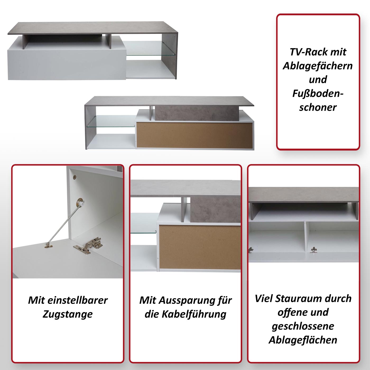 TV-Rack HWC-L35 Funktionsbild