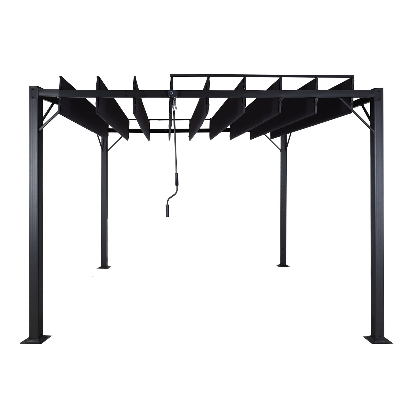 Pergola HWC-L40 Frontansicht geöffnet