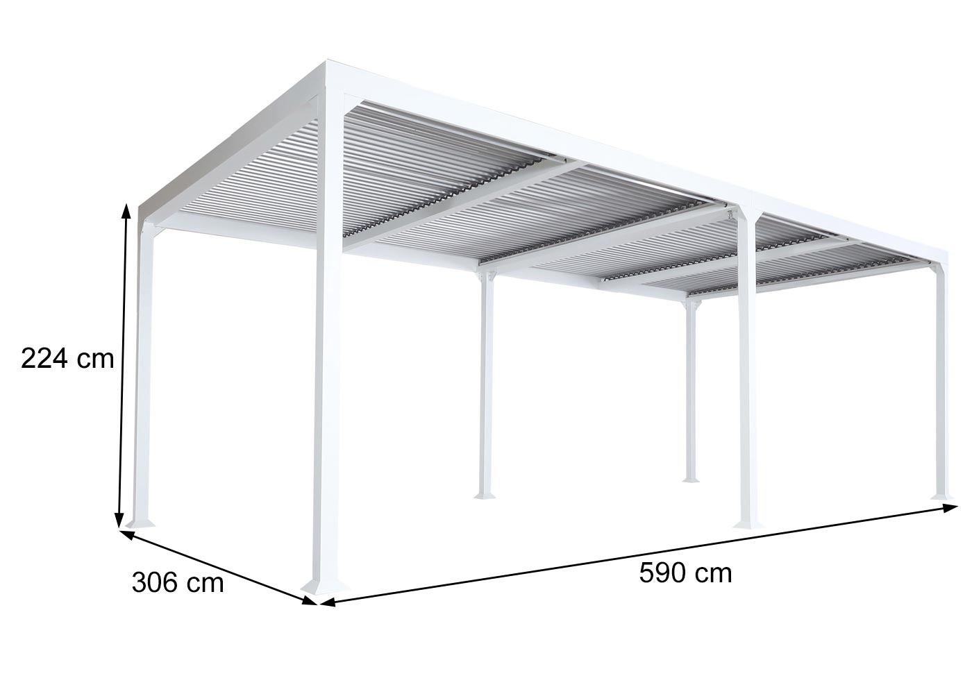 HWC-L41 Pergola Bemassungsbild