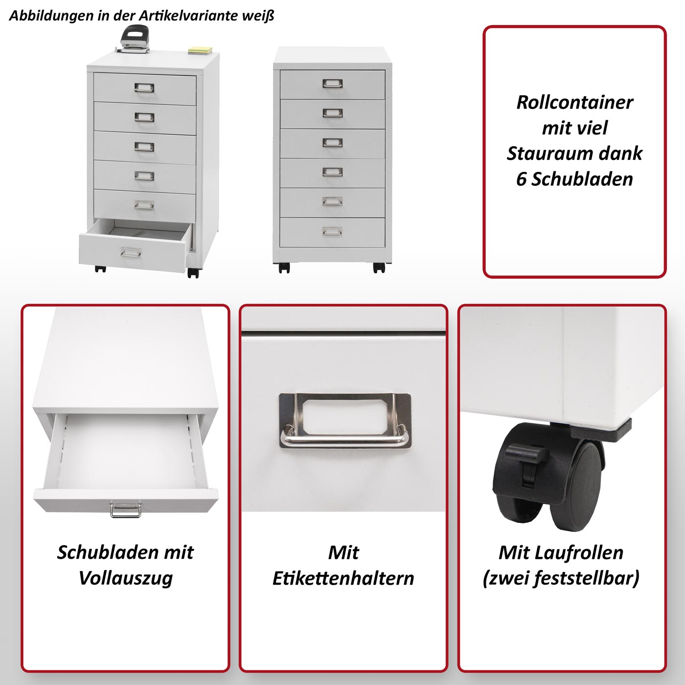 Rollcontainer HWC-L49 Funktionsbild