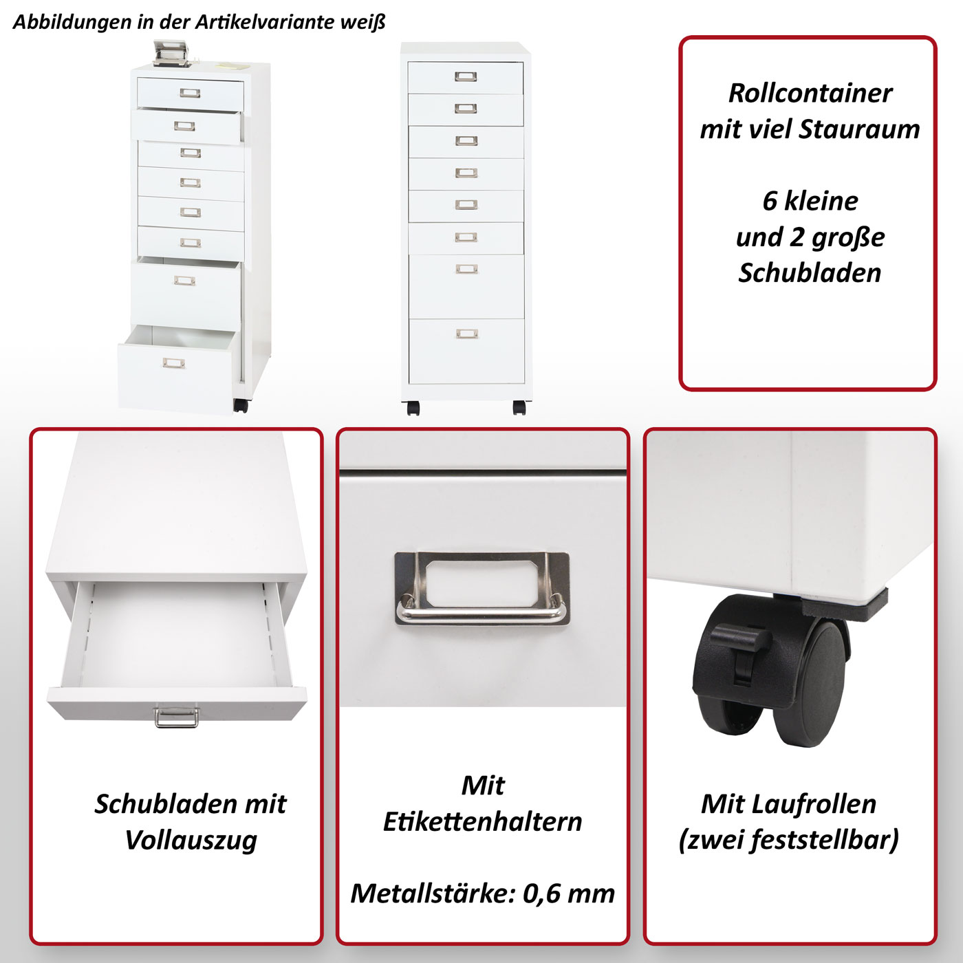 Rollcontainer HWC-L49 Funktionsbild