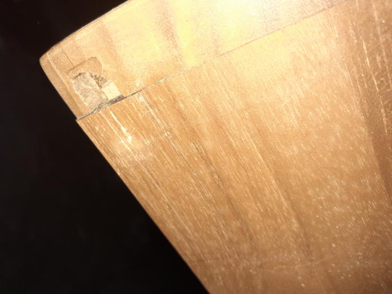 Teak-Waschbeckenunterschrank HWC-M92, Teile gebrochen